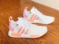 Unboxing Adidas NMD R1 White Haze Coral Women 
