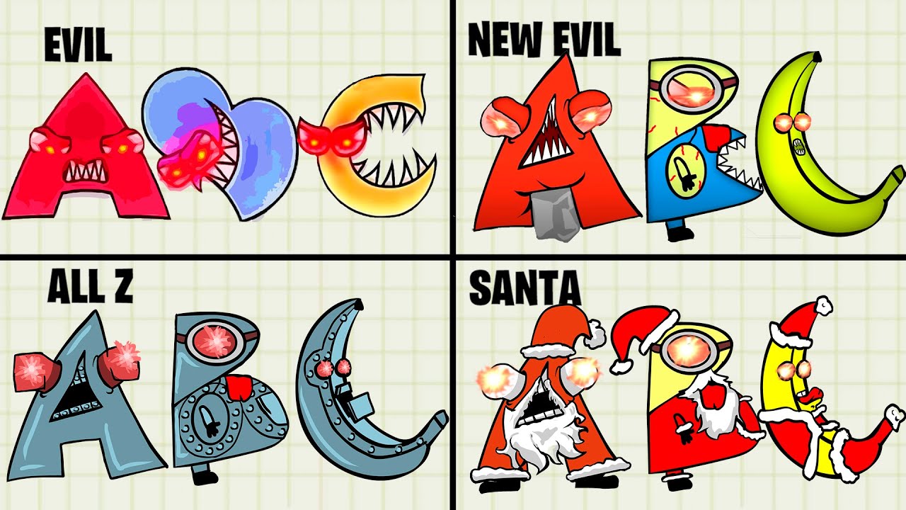Alphabet Lore But Everyone Is Evil Christmas (A - Z) - Alphabet Lore  Transform - Meme Compilation 