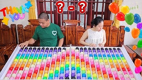 Family Game | Color Ball Sorting Challenge Using Only One Hand ☆ level 01