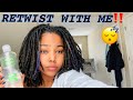 LOC WASH DAY | WASH, RETWIST, DYE AND COMBINE MY LOCS WITH ME!