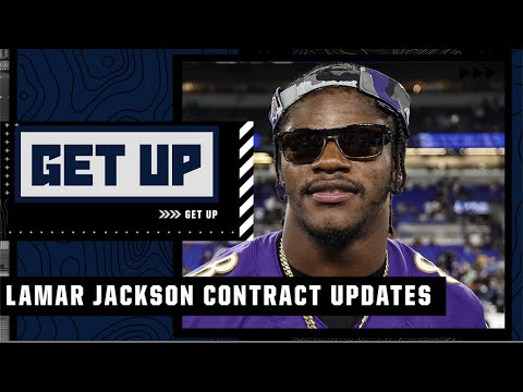 Lamar Jackson giving live Twitter updates on his contract talks?! | Get Up