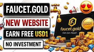 FAUCET.GOLD Tutorial | New Online Earning Website Without Investment | New Crypto Faucet.