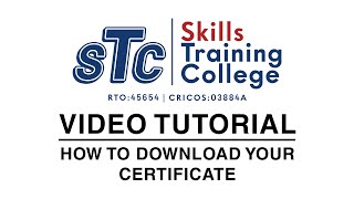How to Download Your Certificate