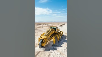 The Dune Harvester: Pulse of the Earth #engineering #amazingmachinery #excavator #viral