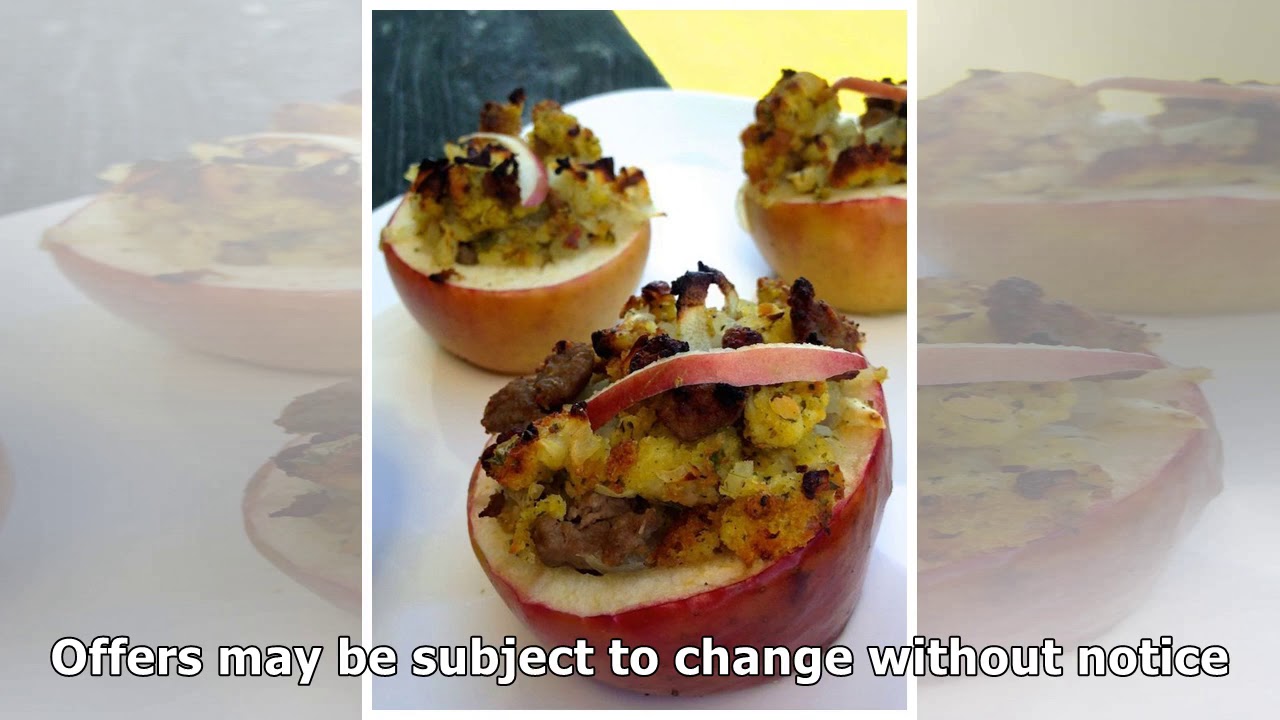 Easy Cornbread-Sausage Stuffed Apples - YouTube