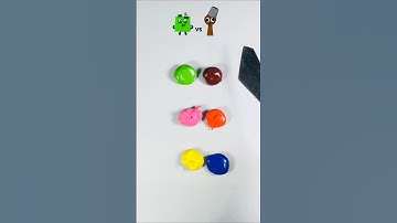 Numberblocks Vs Sprunki = Shades of colors mix. #colormixing