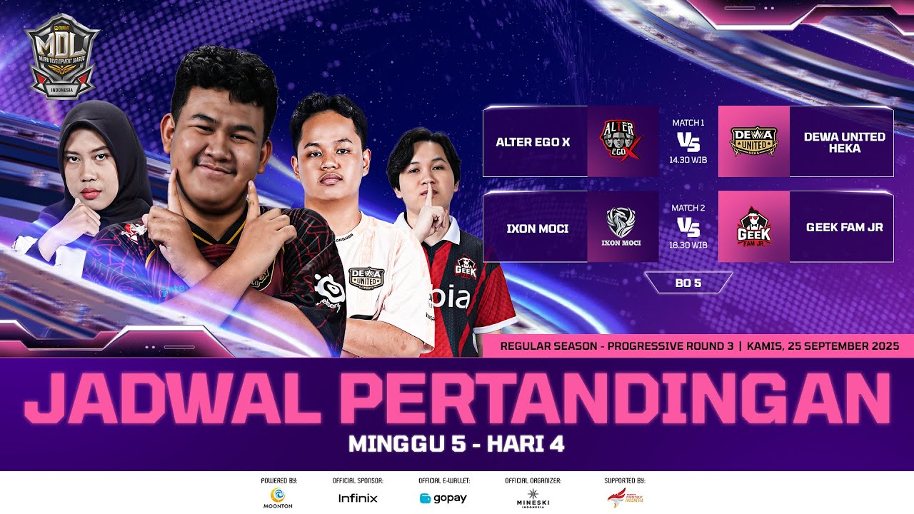 🔴LIVE | MDL ID S12 | Progressive Round | Putaran 3 Hari 4