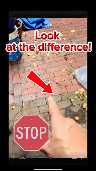 With the right equipment, pros can make old pavers look new #powerwashing #powerwash  #interlocking