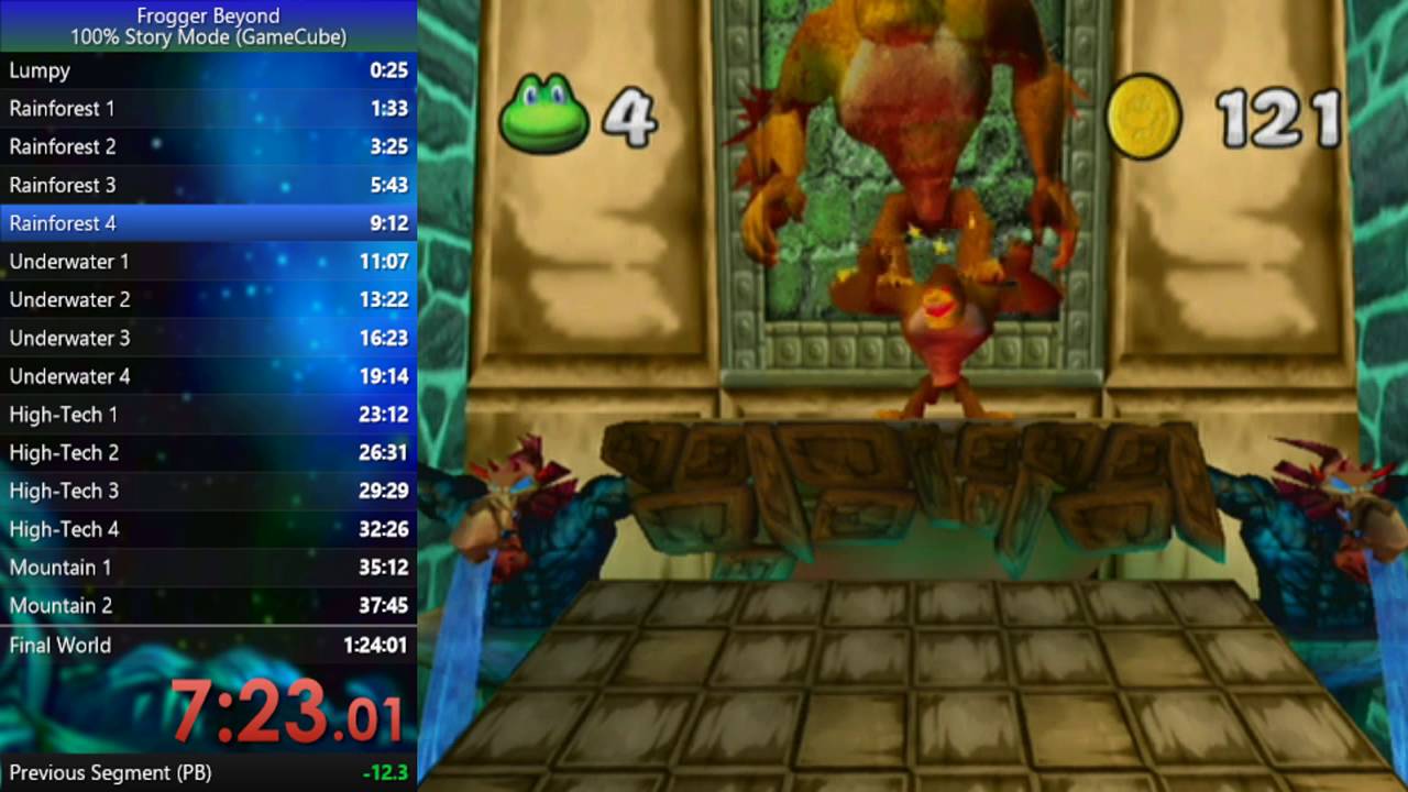 [My Old Run] Frogger Beyond (GCN) 100% Story Mode Speedrun in 