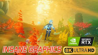 Genshin Impact Fontaine RTX 4090! 8K INSANE Beauty Realistic Graphics - Ultra Max Settings