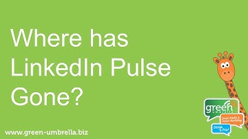 Where has LinkedIn Pulse gone?
