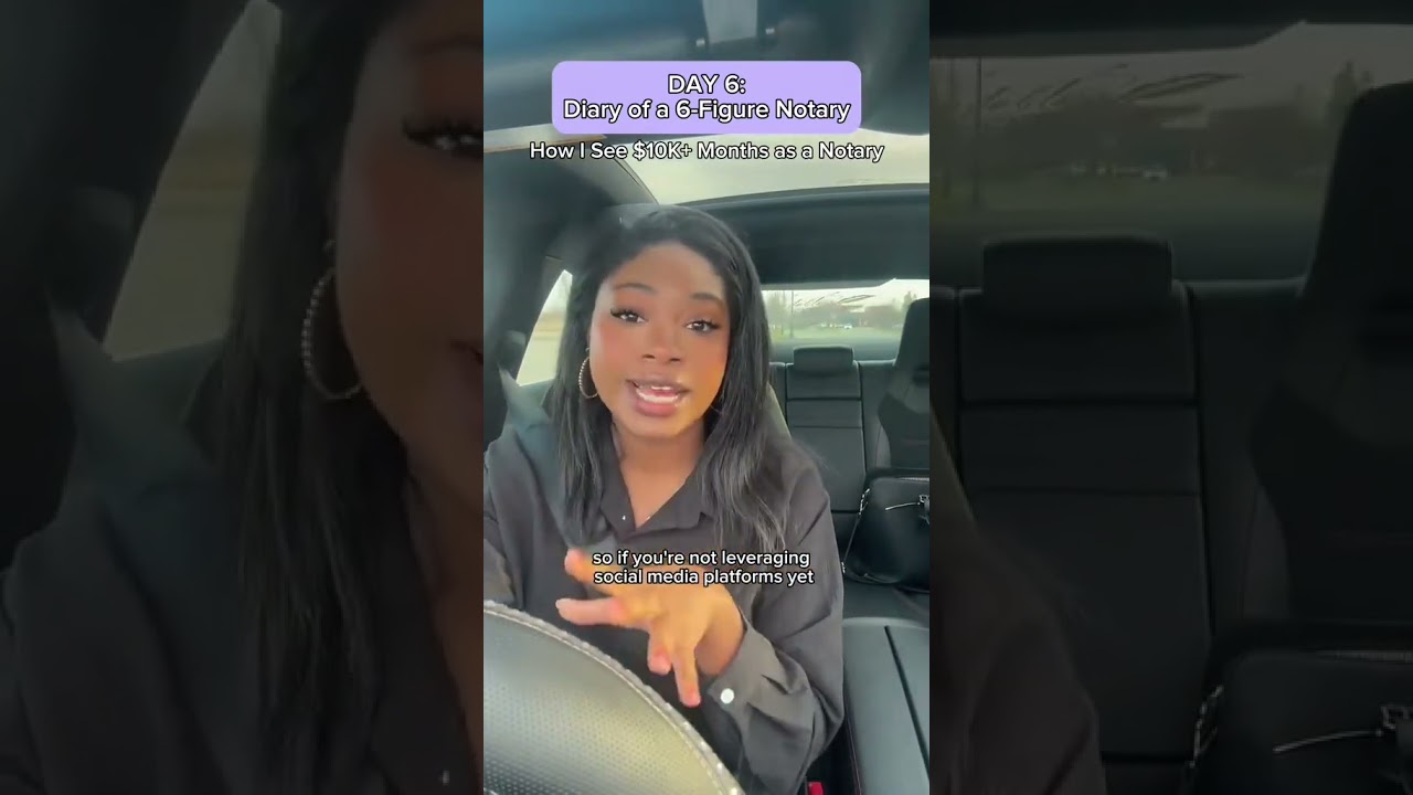 Day 6: Diary of a 6-Figure Notary (How I See $10k+ months as a Notary) 💻✍
