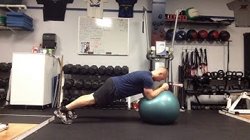 The Swiss Ball Rollout from Plank