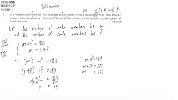 DSE maths core 2016 paper1 #05 simultaneous equations