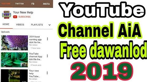 Your new help YouTube channel AiA file free || best AiA 2019 ||dawanlod free aia file link in descri