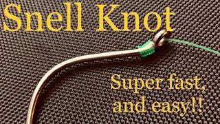 HOW TO TIE A SNELL KNOT (SUPER EASY!!)