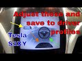 How to set a Driver Profile in a Tesla and How to link it to a key. Model S/X Model 3/Y, S3XY