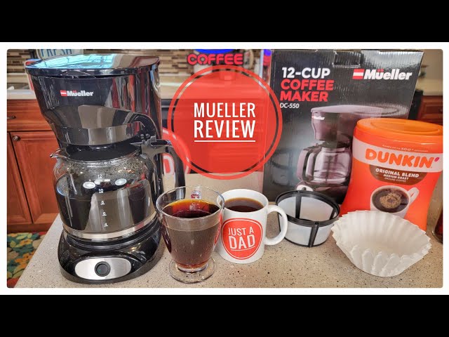 Mueller 12 Cup Drip Coffee Maker Machine Review & How To Make Coffee 