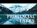 Proglacial lakes, terminal lake, occurrence and causes, Tasman glacier, New Zealand, moraine Mt Cook