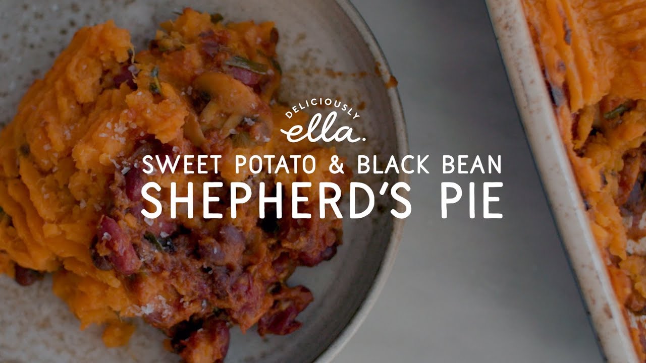 Sweet Potato and Black Bean Shepherd's Pie Vegan Deliciously Ella
