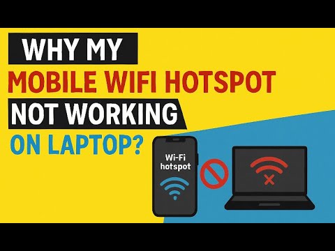 What to do if Mobile wifi hotspot internet not working on Laptop MobileHotspot WifiNotWorking