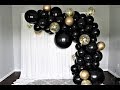 Black and Gold Balloon Garland DIY | How To