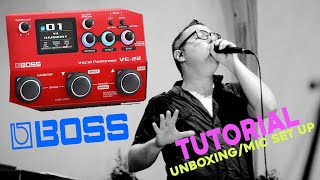 BOSS VE-22 Tutorial #:1 Unboxing, Set Up, Mic EQ