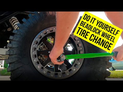 DIY bead lock wheel tire change