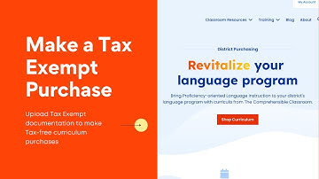 How to make a Tax Exempt purchase from The Comprehensible Classroom