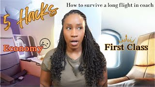 Make economy feel like first class on a long flight [SURVIVAL HACKS]