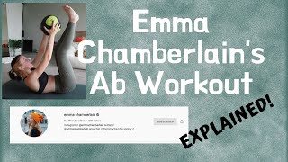 Emma Chamberlain's Ab Workout | EXPLAINED