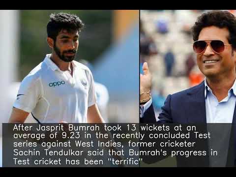 Bumrah's progress in Test cricket has been terrific: Sachin