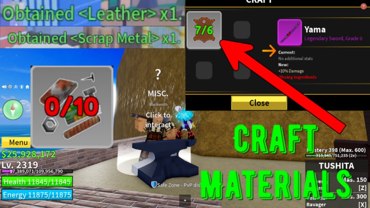 Blox Fruits scrap metal: How to get, how to use