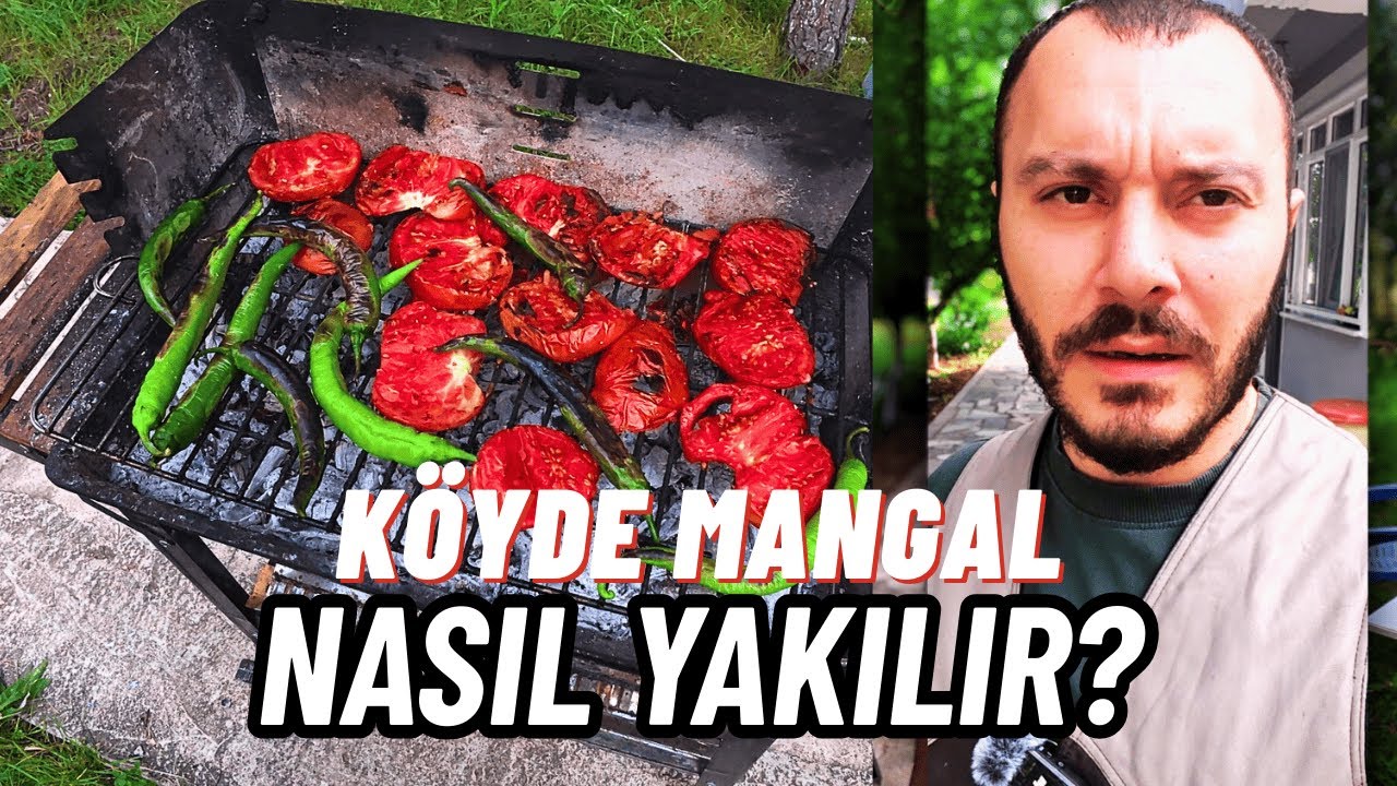 Как разжечь мангал в деревне? | Огонь на дровах и настоящий BBQ в саду | Байбурт