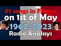 Number one songs on 1st of may in france 19622023