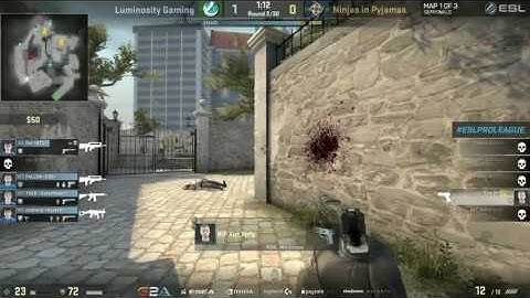 LG FNX Famas ACE vs NiP | ESL Pro League | OverPass | HD