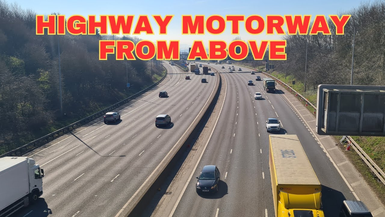 Highway Motorway From Above M62 United Kingdom