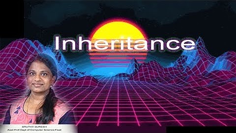 INHERITANCE, LECTURE  BY  SRUTHY SURESH, Asst.prof.FISAT