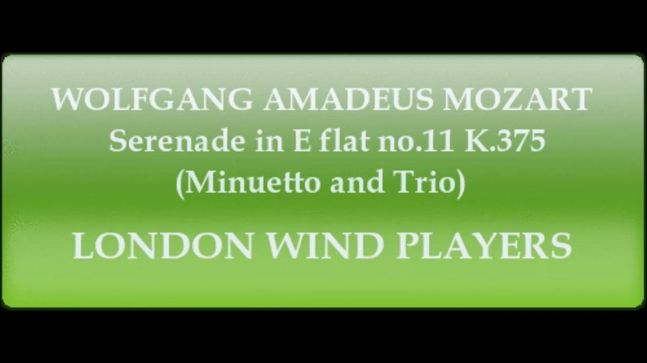 MOZART / Serenade in E flat no.11 K.375 (Minuetto and Trio) MOZART / Serenade in E flat no.11 K.375 (Minuetto and Trio)