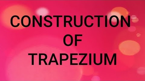 STD-8 CHAP-5 EX:5.4 QNO. [2](iv) GEOMETRY CONSTRUCTION OF TRAPEZIUM SAMACHEER SYLLABUS TN