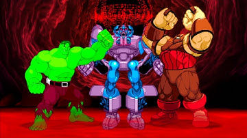 Marvel VS Capcom 2 - Hulk/Sentinel/Juggernaut - Expert Difficulty Playthrough