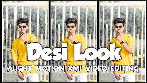 Desi Look 🥀 | XML FILE | Alight motion XML video Editing | Love Song | XML FILE 💳🥀