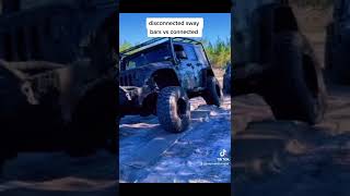 sway bars disconnected vs connected