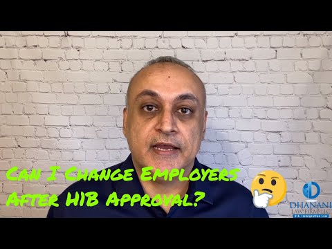 Can I Change Employer After H1B Approval?