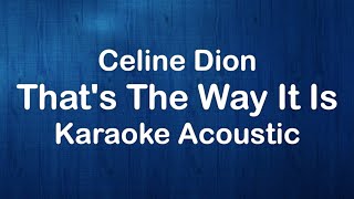 Celine Dion - Thats The Way It Is (Karaoke Acoustic Version)
