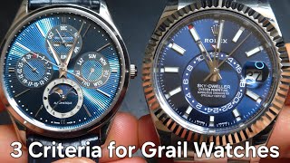 What Makes a Watch a Grail? My 3 Criteria Explained