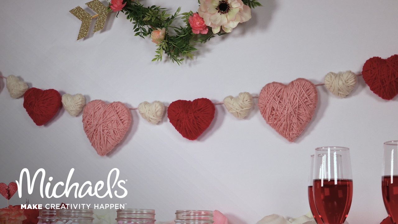 heart garland diy