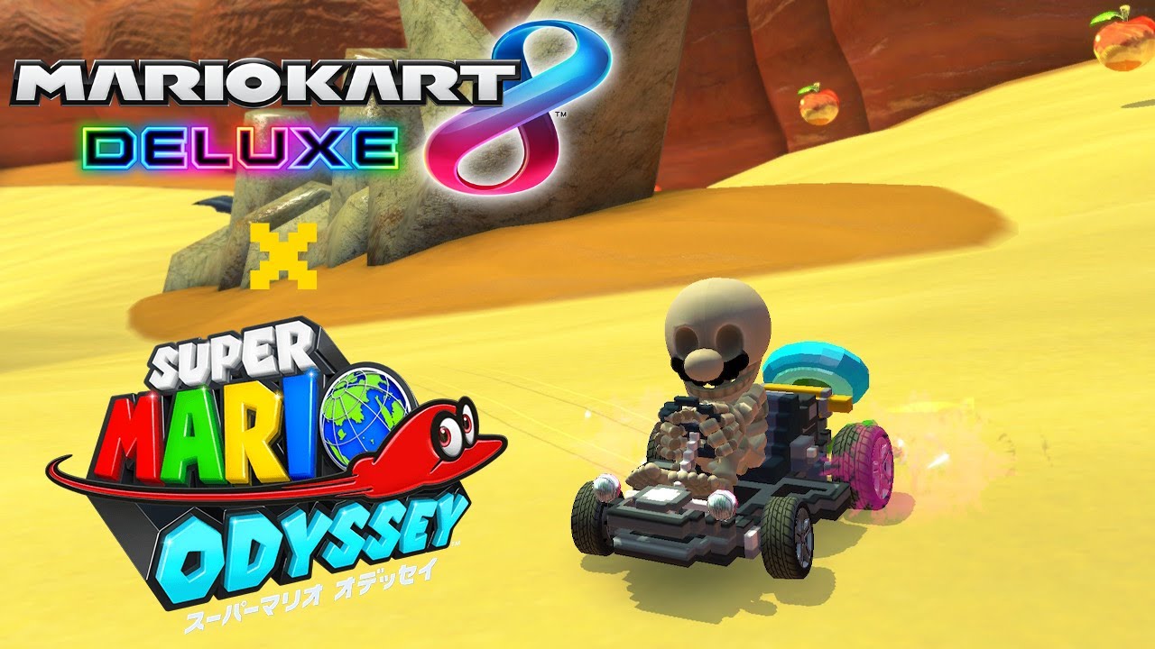 [MK8DX] Skeleton Mario (Super Mario Odyssey) joins Mario Kart 8 Deluxe ...