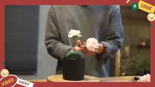 花艺小课堂 | 圆形桌花的制作方法