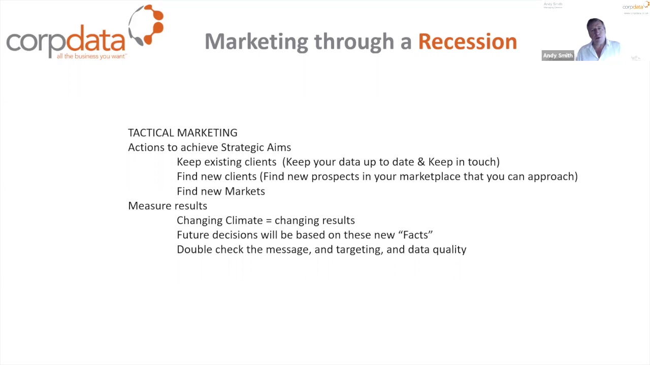 Marketing Through A Recession
